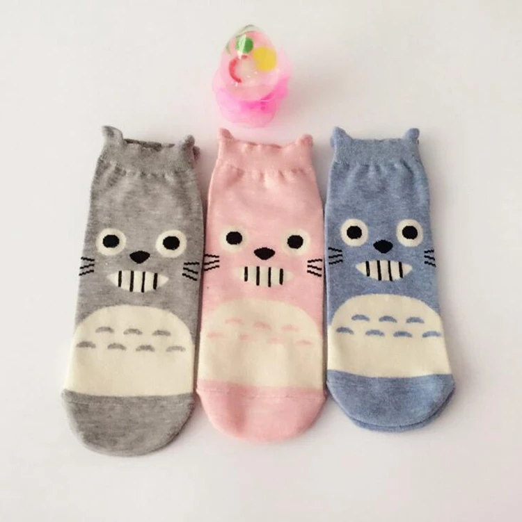 Spring Autumn Cute Totoro Socks Woman Girls Cartoon Socks Kawaii Japan Korea Stype Sock 20cm Long Warm Sock Totoro Socks