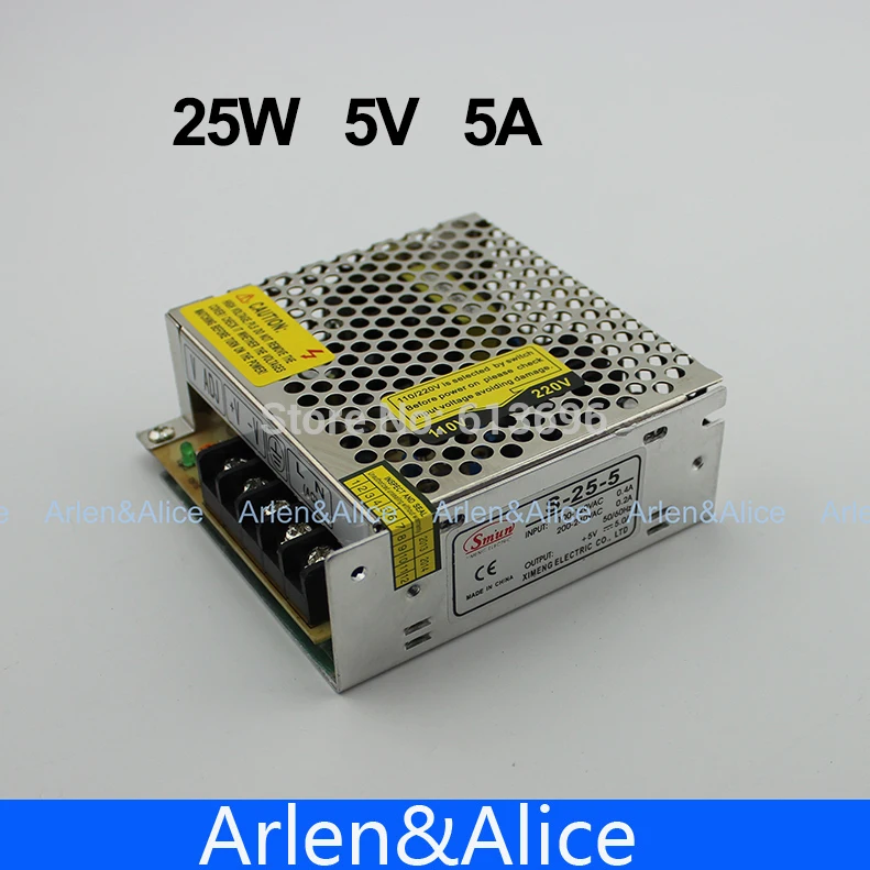 Импульсный источник питания для светодиодных лент 25 Вт 5 В А|power supply cooling|power metal