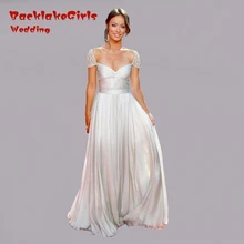 Evening Dress Elegant Custom Crystal Made Red Carpet Party Gown Grey Chiffon Cap Sleeve Long 2017 robe de soiree Dresses