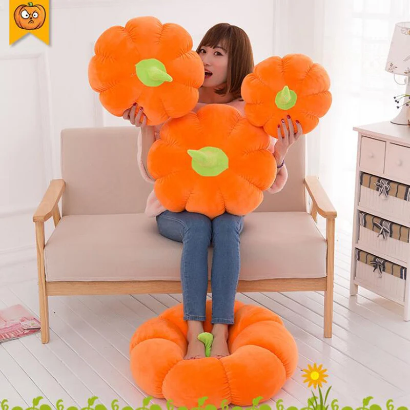 

Cute Halloween Pumpkin Pillow Plush Toys Extremely Soft Pumpkin Pillow Sofa Home Decoration Funny Halloween Gifts Creative Gifts