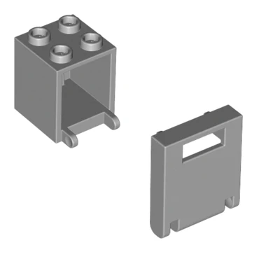 

*Mailbox 2x2* 10pcs K4345+4346 DIY enlighten block brick part No.4345+4346 Compatible With Other Assembles Particles