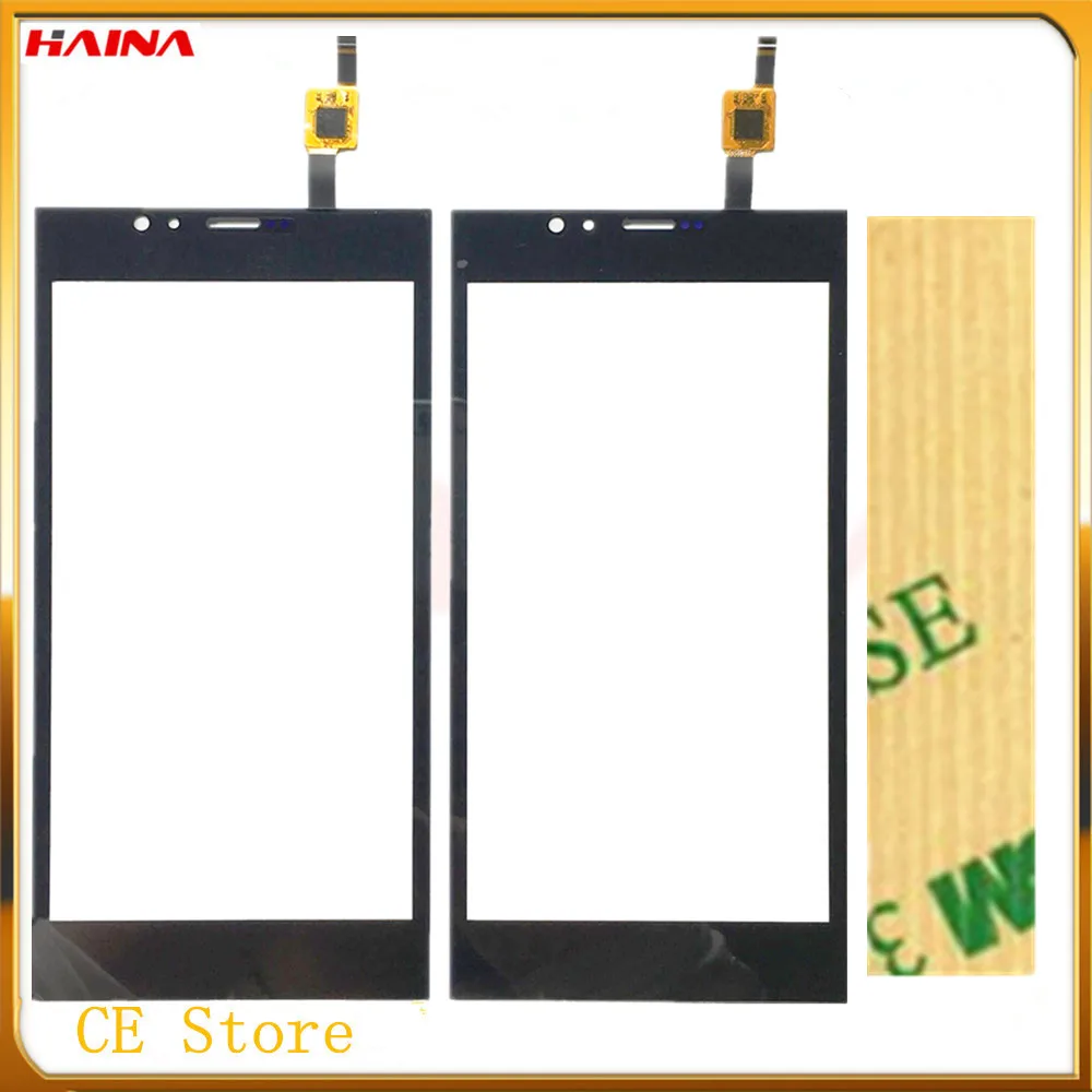

black color with Touchscreen Sensor For Highscreen Pure Power Touch screen display Panel Repair Part Free Shipping Tape