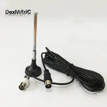 FM радио преобразования частоты антенна телескопическая антенна мини-присоска 3 метра кабель с разъемом IEC