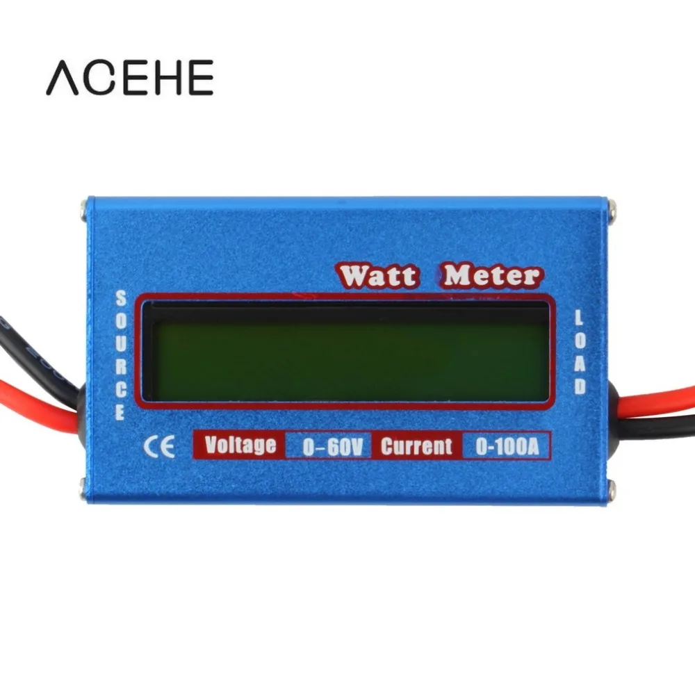 

1pc 100A 60V DC RC Helicopter Airplane Battery Power Analyzer Watt Meter Balancer Wholesale Store 2016 Top Sale