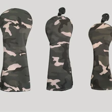 Камуфляжный гольф-клуб набор чехлов для клюшек для леса Гольф Драйвер файрвэй utilty защитный чехол 3 шт 3 цвета