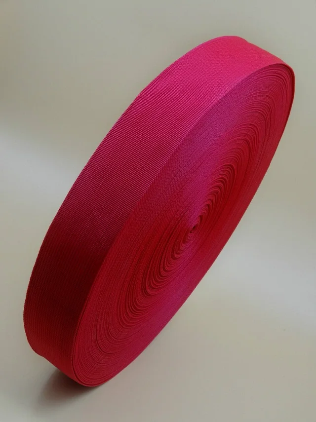 Новое поступление 5 ярдов 50 мм " Ширина резинка с тесьмой для одежды сумки домашний текстильный пояс черный серый красный - Цвет: red