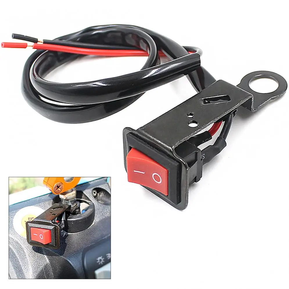 12V Waterproof Motorcycle Handlebar Switch ON OFF Button LED Headlight Scooter Switch for