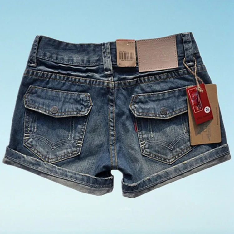

2017 spring and summer new Fashion casual brand jeans denim female girls plus size slim shorts clothing clothes