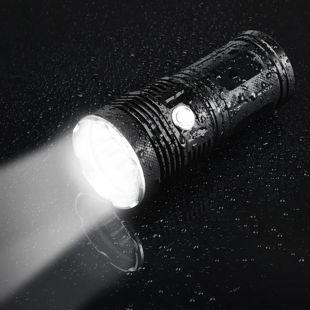 

Led Flashlight 45000LM 18 LED 4 Modes Small Aluminum waterproof Flashlight Torch For Outdoor Bike Camping Hunting 2018