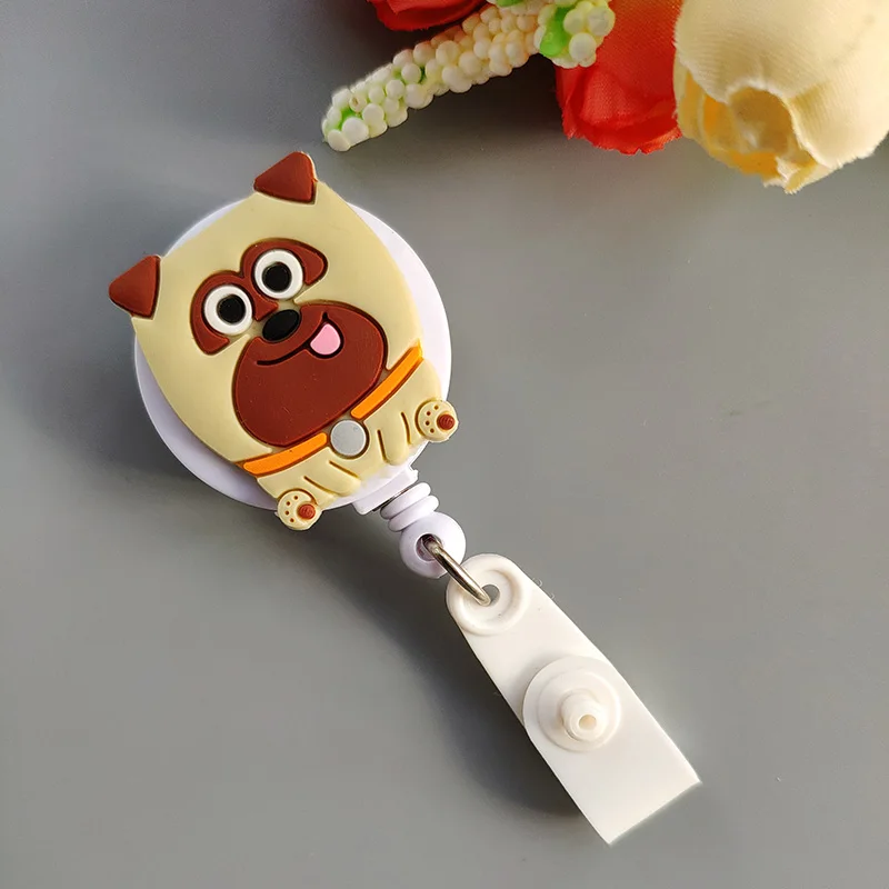 10 PCS Cartoon Nursing Retractable Badge Holder Nurse Badge Holder Badge Reel Retractable for Work Id Card Holder Nurse Gift