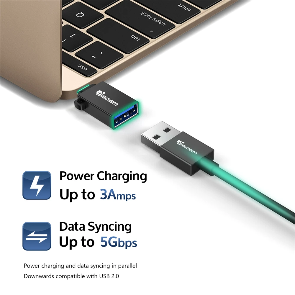 Адаптер TIEGEM Type C на USB 3 0 OTG Кабель адаптер конвертер для One plus 6T 5 Xiaomi mi 8 Huawei OTG|otg usb