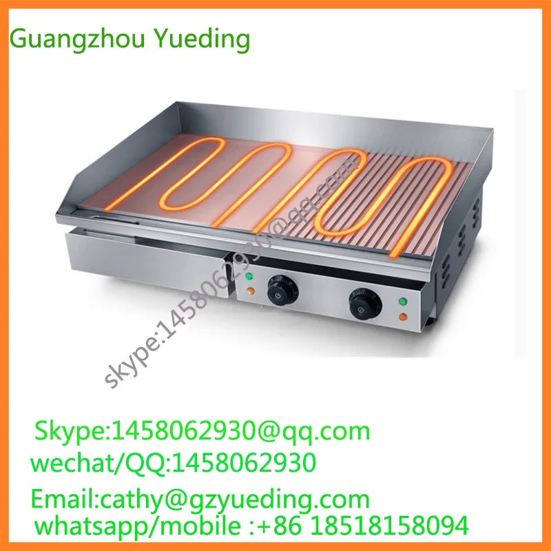 

Factory hot selling popular commercial electric cast iron griddle