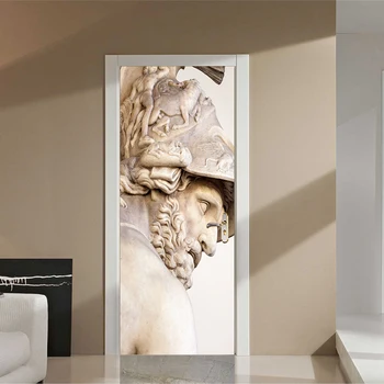 

2pca/set Custom Mural Wallpaper Wall Painting Poster Door Sticker Living Room Sofa TV Background Wall Mural Home Decoration