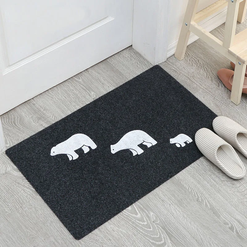 1Pcs 40*60cm Toilet Rugs Bathroom Carpets Wear Resistant Bath Mat Non Slip Long Bathroom Kitchen Floor Mat Set