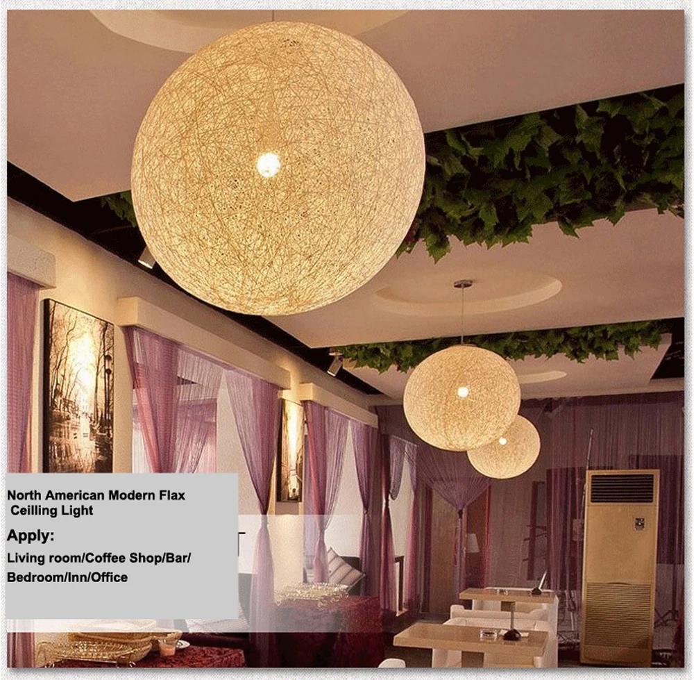 GO OCEAN Pendant Lights E27 Pendant Lamp Colorful Wood Rattan Parlor Light Fixtures For Restaurants Living Room Lighting (21)