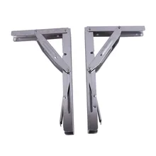 Домашний интерьер Сверхмощный нержавеющей стальной кронштейн для полок 1" складной стол сиденье кронштейны 250 кг нагрузки