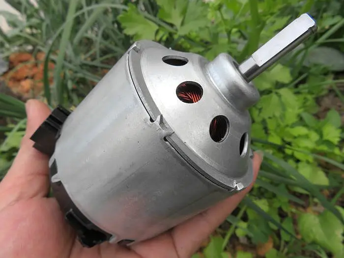 12V DC мотор высококачественный высокотоковый автомобильный углеродистая щетка