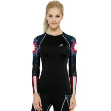 Жизнь на трек женские Бег тренировки с длинными рукавами одежда для фитнеса fast dry дышащий спортивный черный Баскетбол футболка Колготки