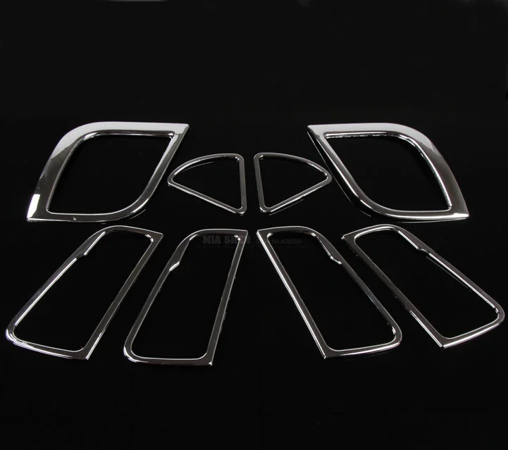 

New Design ABS Chrome trim For Hyundai I25 Solaris ring dash board Air conditioning vent Door Handle cover