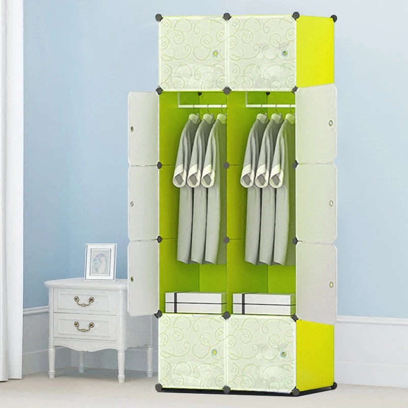 Steel Pipe Wardrobe Bold Reinforcement Assembly font b Closet b font Organizer Simple Cloth Fabric Wardrobe