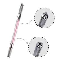 5 шт. Кристалл ручной Tebori татуировки перманентного машинка для перманентного макияжа Microbladeing ручка для губ бровей подводка для глаз Двойные головки