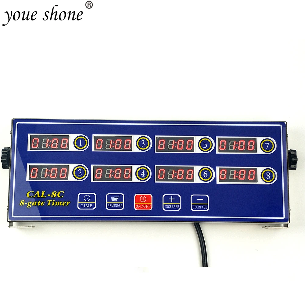 

Li Bai Kitchen Reminder Timer Digital Commercial Alarm Clock Cooking For Restaurant Loud Adjustable 8 Channels Clear LED Display