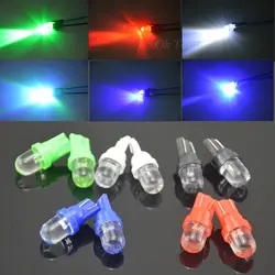 10 шт./лот Универсальный T10 LED W5W 158 168 194 501 12 В автомобиля светодиод Сторона Dashboard Клин Лампочки 5 цветов доступны бесплатная доставка