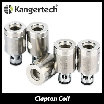 

5pcs/lot Kangertech Subtank /TOPTANK /NEBOX Clapton Coil 0.5ohm Stainless Steel Case kal wire Janpan Cotton e-cig Coil Head