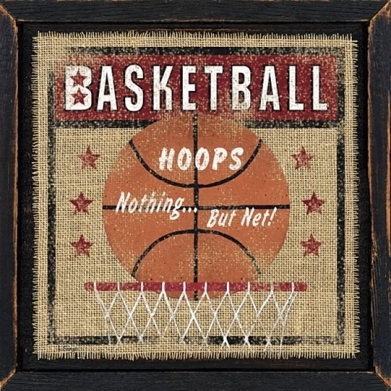 Basketball Poster Print by Linda Spivey (12 x 12)
