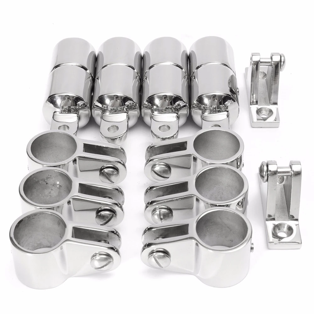 16pcs/Set 22mm 7/8&quot Marine Boat 3 Bow Bimini Top Stainless Steel Fittings Hardware Set | Автомобили и мотоциклы