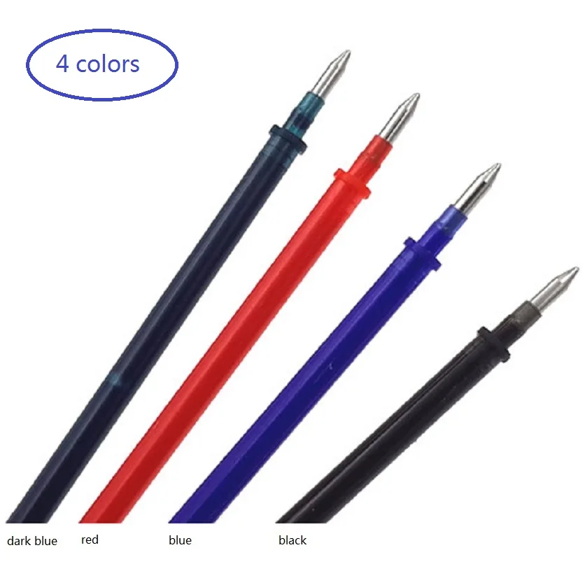 Aihao R8 0,5 мм стираемый гель Сменные стержни для ручек синий/черный/темно-синий/красный офисные и школьные канцелярские принадлежности 40 шт./партия