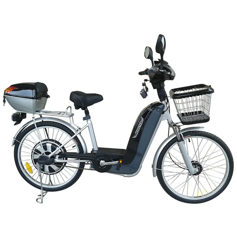Clearance Electric Bicycle Adult with 350W Brushless Hub Motor Two Seat Electric Motorcycle 24"x1.75 Standard Type Ebike New Arrival 1