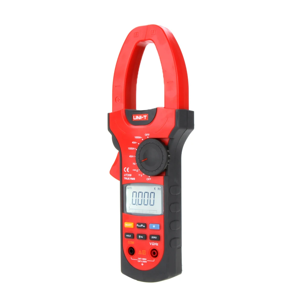 

UNI-T UT209 1000A Digital Clamp Meters Frequency Measure Multimeter Auto Range Resistance AC DC Voltage true RMS
