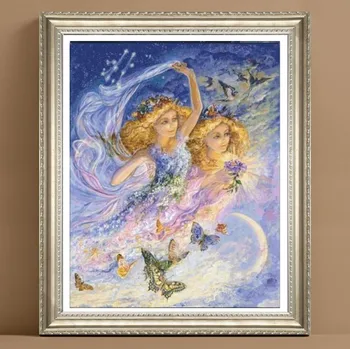 

Embroidery Package Cross Stitch Kits Unopen Luxurious 1 Piece Beauty Gemini New Free shipping Luxurious