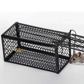 

One Pot End Automatic Metal Trap Cage Home Trap Hamster Box Rodent Animal Control Humane Mouse Rat Cage Bait Live