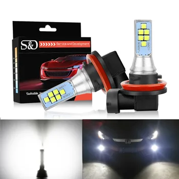 

2pcs LED Fog Light H11 H8 LED Bulbs Canbus Cree chips 12V 1400LM Car Lights Daytime Running Light DRL Lamp Auto 6000k White