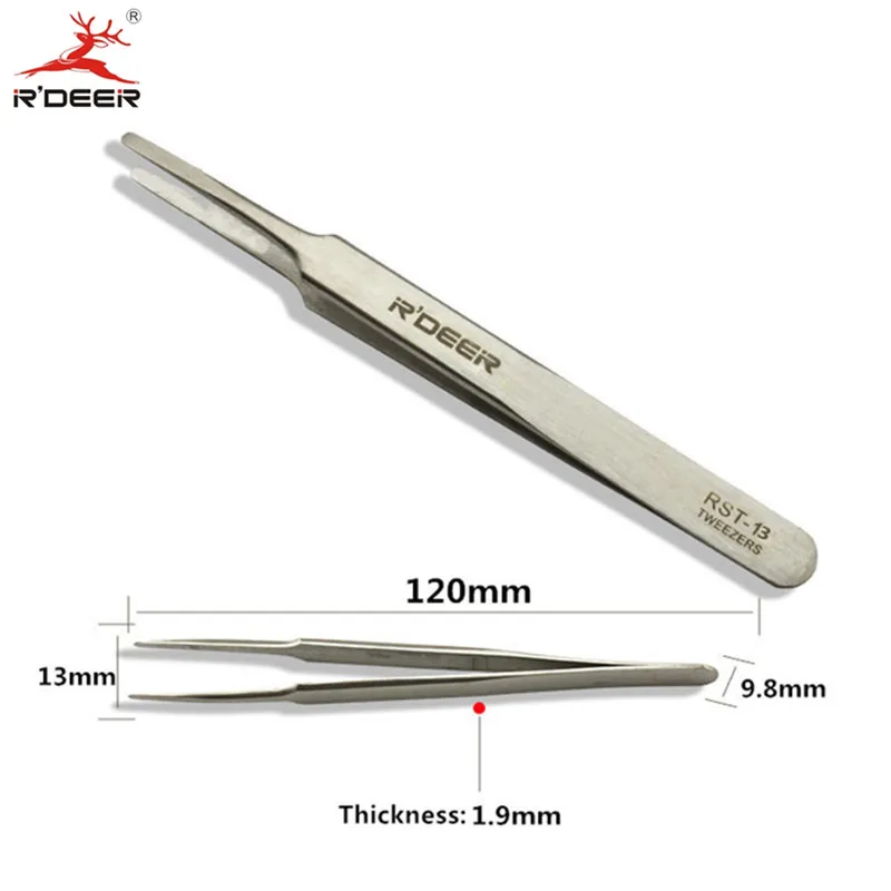 Precision Tweezers Tweezer Tool 6pcs Precision Tweezers Set Thicken Stainless Steel Electronics Forceps Multi Tools Hand Tool