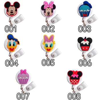

20Pcs Cartoon Nurse Id Card Holder Retractable Id Badge Holder Badge Reel New Badge Clip Retractable for Work Nurse Badge Holder