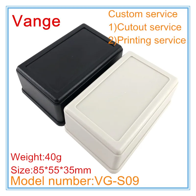 

1pcs/lot desktop injected mold shell 85*55*35mm ABS plastic diy project box housing for electrical PCB module apparatus product