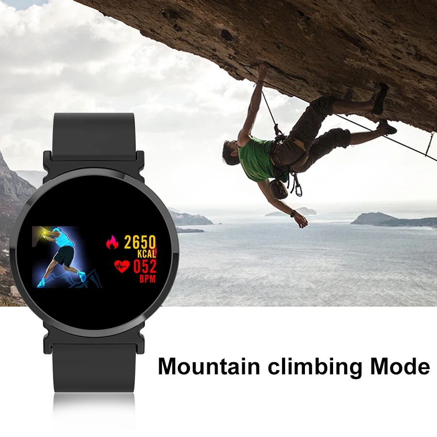 SCOMAS Fashion Smart Watch OLED Display Heart Rate Monitor Blood Oxygen Sports Relogio Smartwatch For Men Women