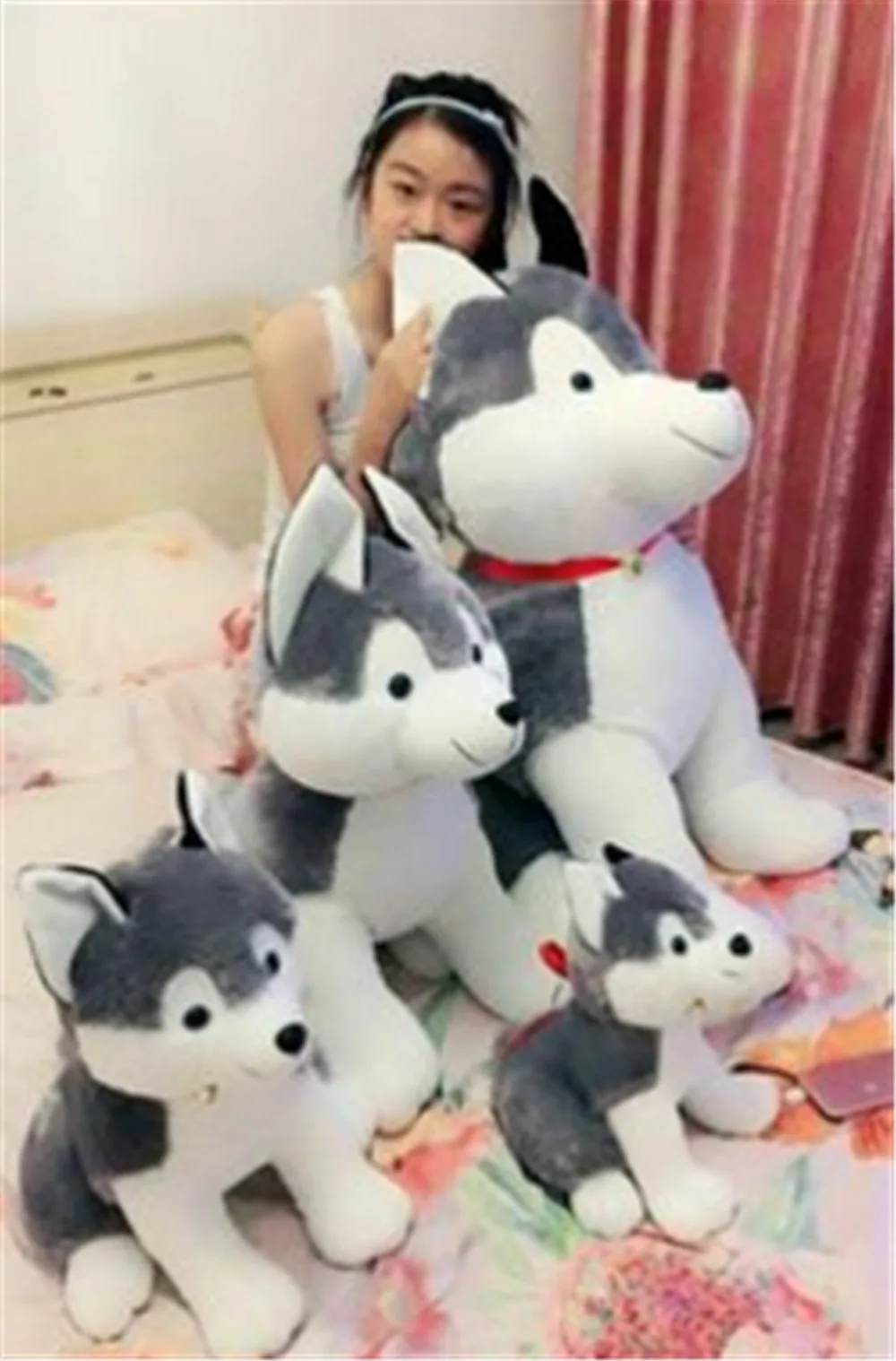 stuffed plush husky dog 10