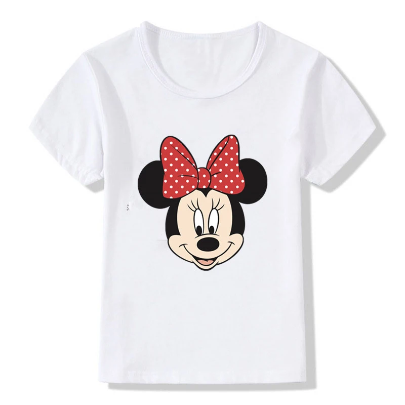 

Fashion style new baby girl suit child Minnie clothing cute print T-shirt children novelty O-neck soft cotton T-shirt