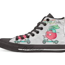 Новая дизайнерская Повседневная парусиновая обувь; обувь на заказ; Прямая