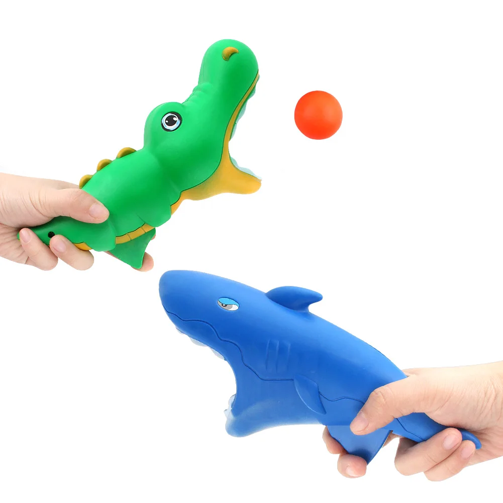 Творческий семья игры игрушка интерактивный Мультфильм Акула Дельфин выталкивания мяч детские игрушки для улицы идеальный подарок на