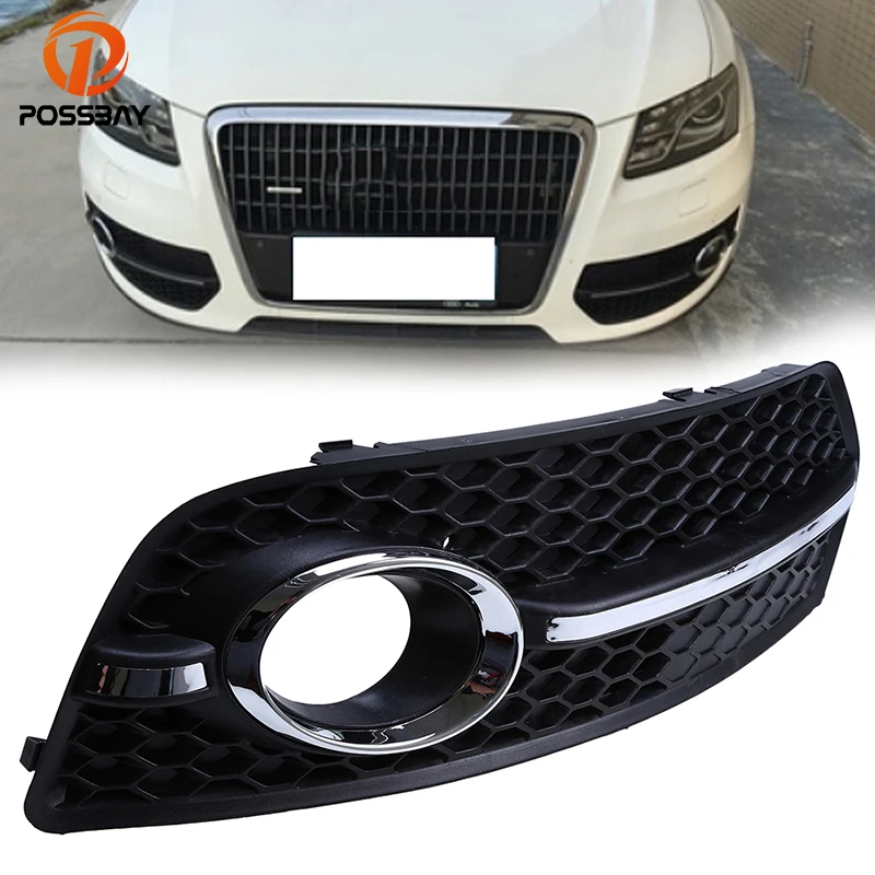 POSSBAY Left Side Fog Light Grills Cover Car Front Bumper ...