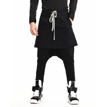 Горячая Для мужчин весна повседневные шаровары зауженные брюки парикмахера ночной клуб, сценические костюмы Штаны