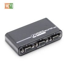 Лучший! Разветвитель KVM VGA 4 порта USB 2.0 Разветвитель KVM 1440P VGA SVGA Switcher Splitter Box для клави