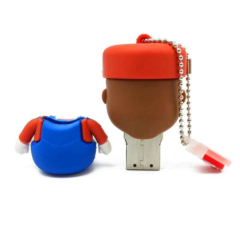 Usb 2,0 usb falsh drive 128 ГБ usb-диск 4 ГБ 8 ГБ 16 ГБ 64 ГБ флеш-накопитель Super Mario 32 Гб Флешка милый мультфильм