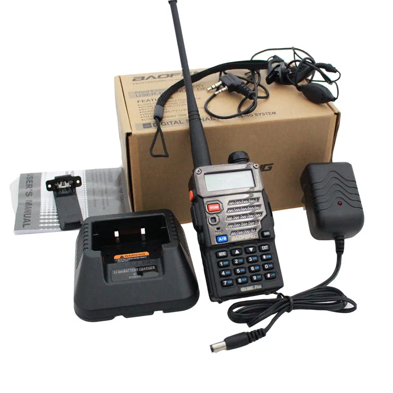 2pcs BaoFeng Walkie Talkie UV-5RE Plus Portable Amater Ham Two Way Radios Dual Band 136-174&400-520MHz For Trucker Hunting