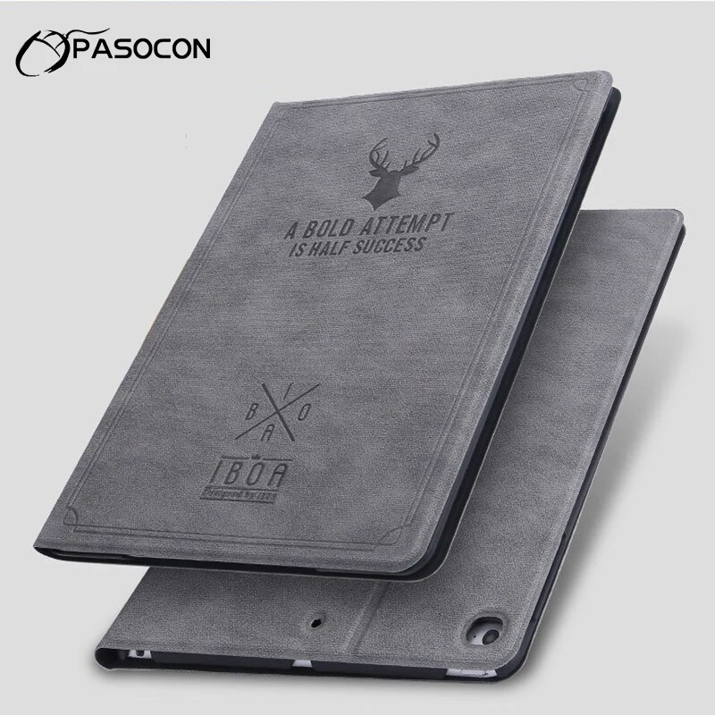 

PASOCON Case for new iPad Air 1/2 9.7" New Tablet Stand PU Leather Magnet Smart Cover Auto Sleep/Wake for iPad Air 2 9.7 inch